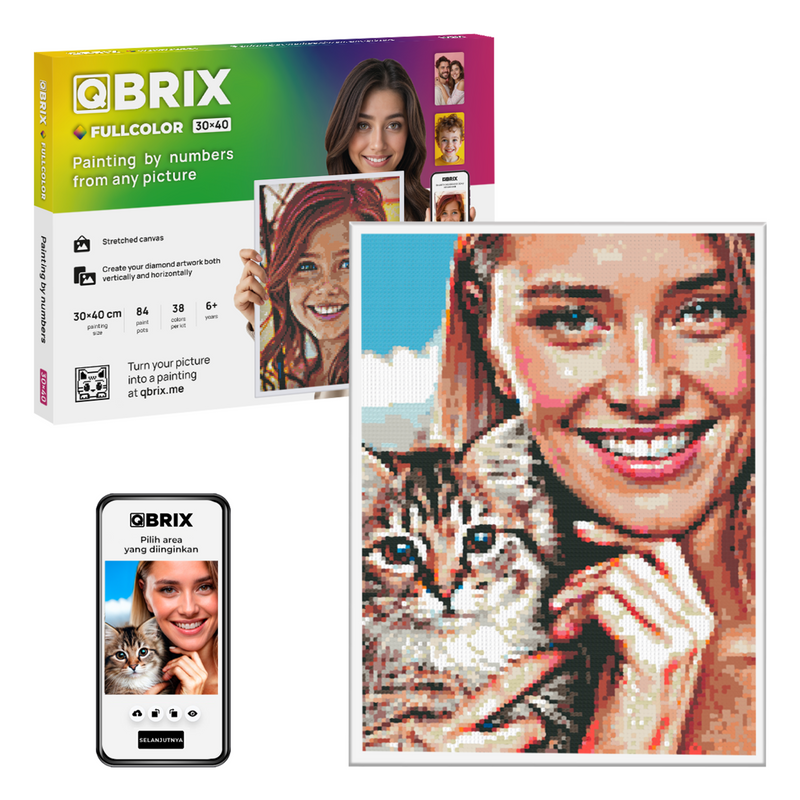 QBRIX Paint by Numbers - Full Color