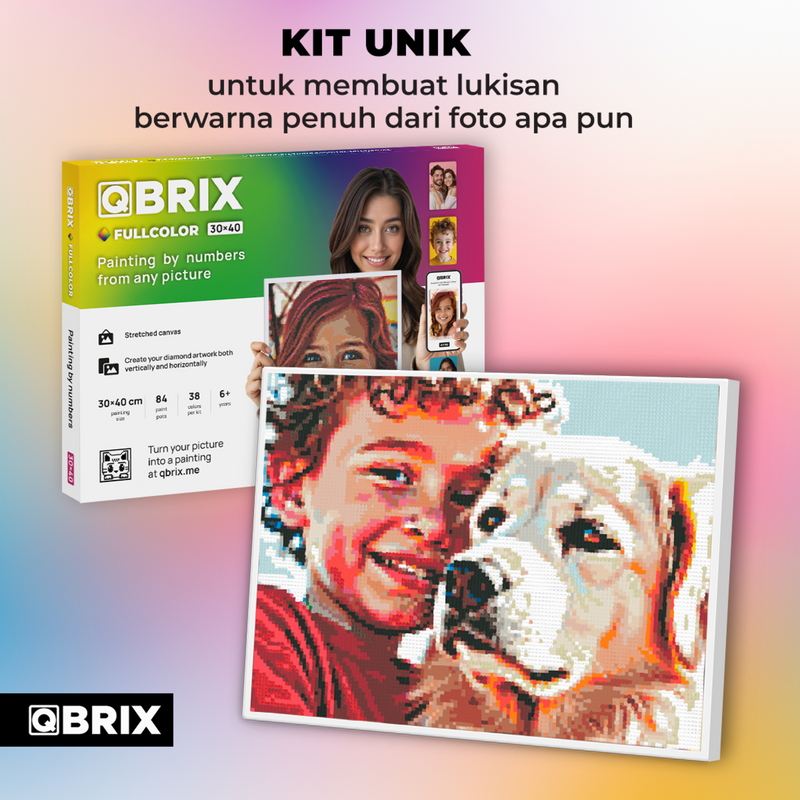 QBRIX Paint by Numbers - Full Color
