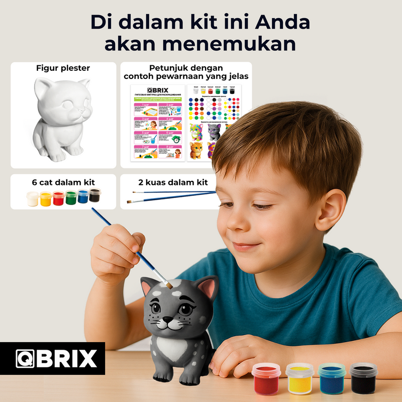 QBRIX DIY Paintable Gypsum Figure