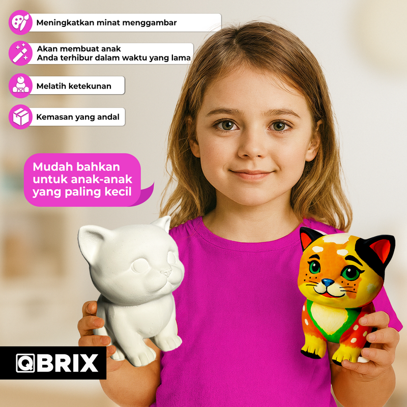 QBRIX DIY Paintable Gypsum Figure
