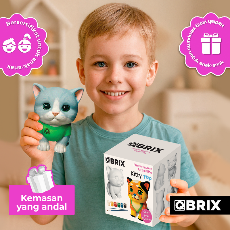 QBRIX DIY Paintable Gypsum Figure