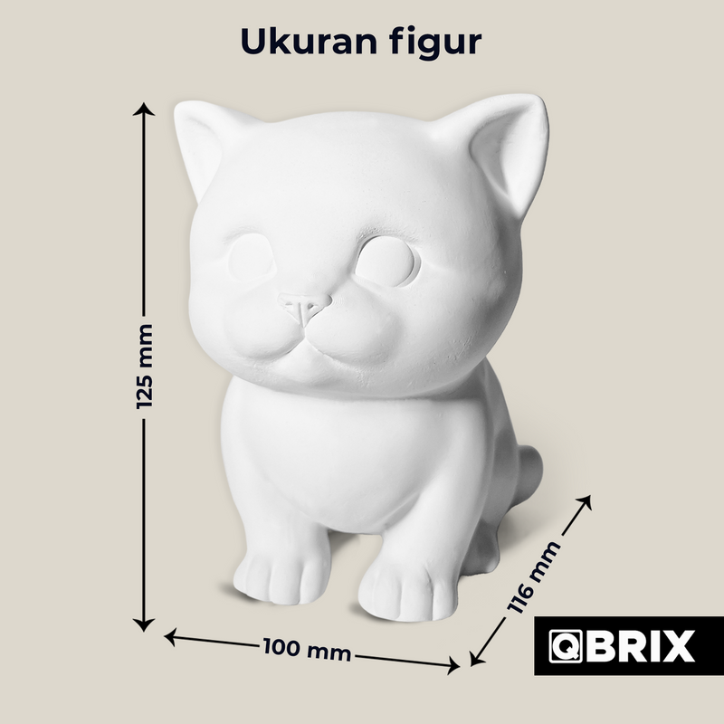 QBRIX DIY Paintable Gypsum Figure