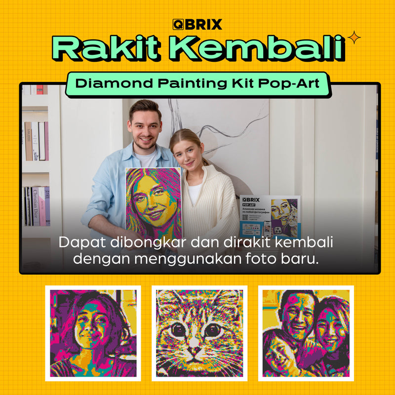 QBRIX Diamond Pop Art A3