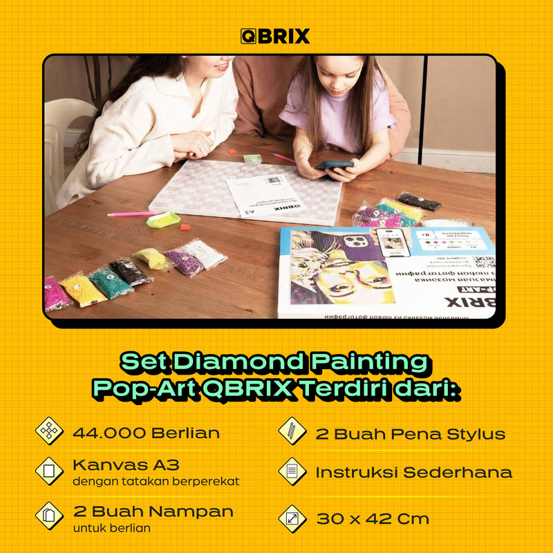 QBRIX Diamond Pop Art A3