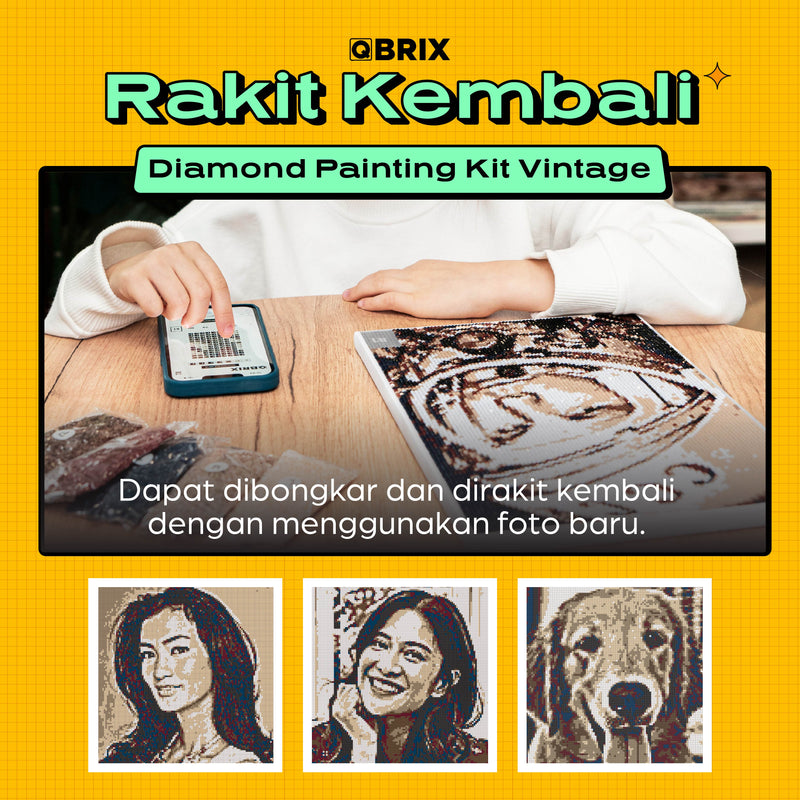 Qbrix Diamond Vintage A3