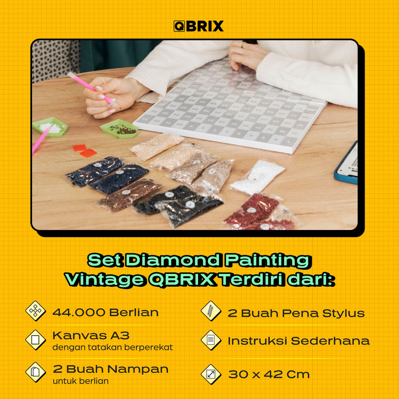 Qbrix Diamond Vintage A3