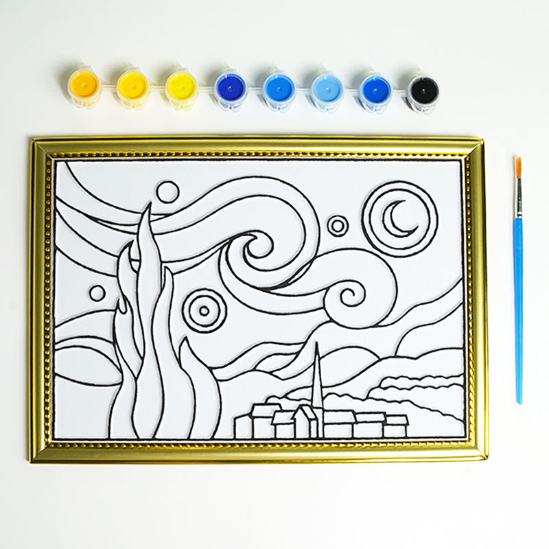 DIY Velvet Art Canvas – Lukis kanvas 3D dengan Cat Akrilik