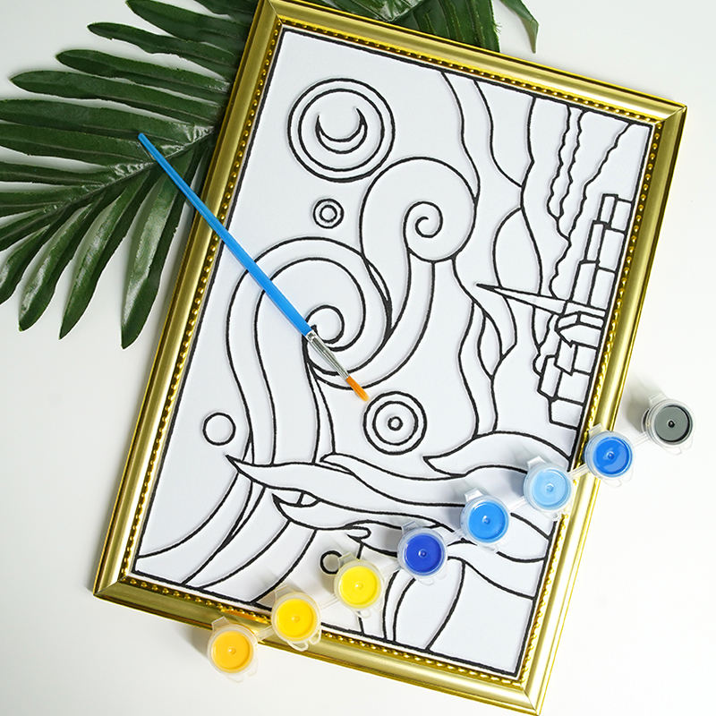 DIY Velvet Art Canvas – Lukis kanvas 3D dengan Cat Akrilik