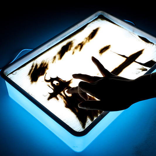 Meja Lukis Pasir LED Anak – Sensory Sand Art Drawing Table