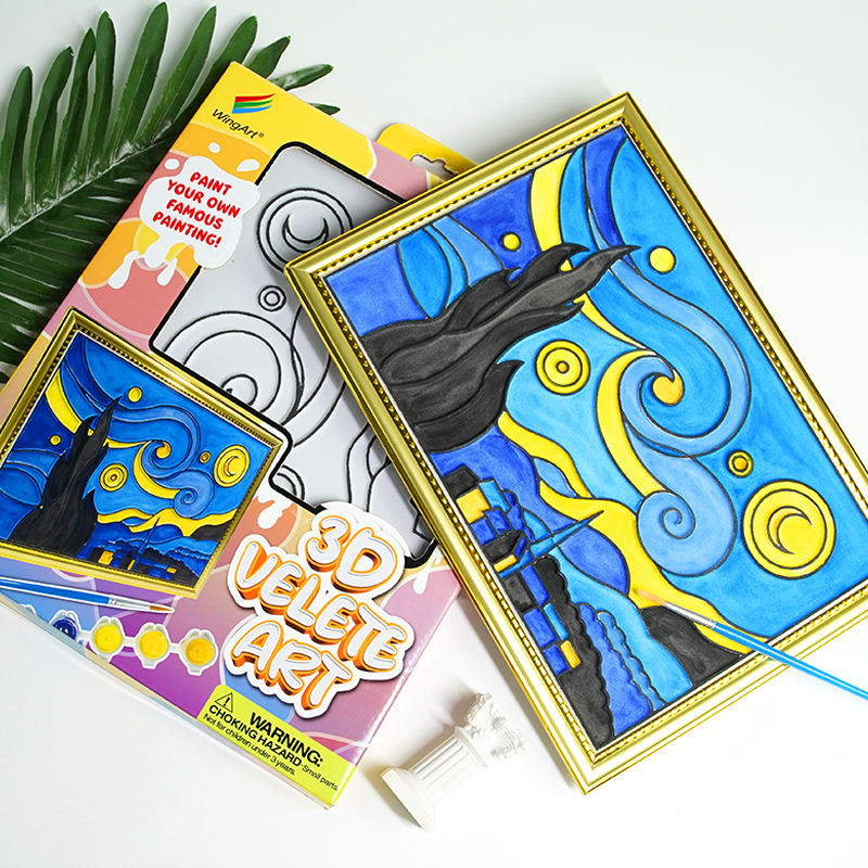 DIY Velvet Art Canvas – Lukis kanvas 3D dengan Cat Akrilik