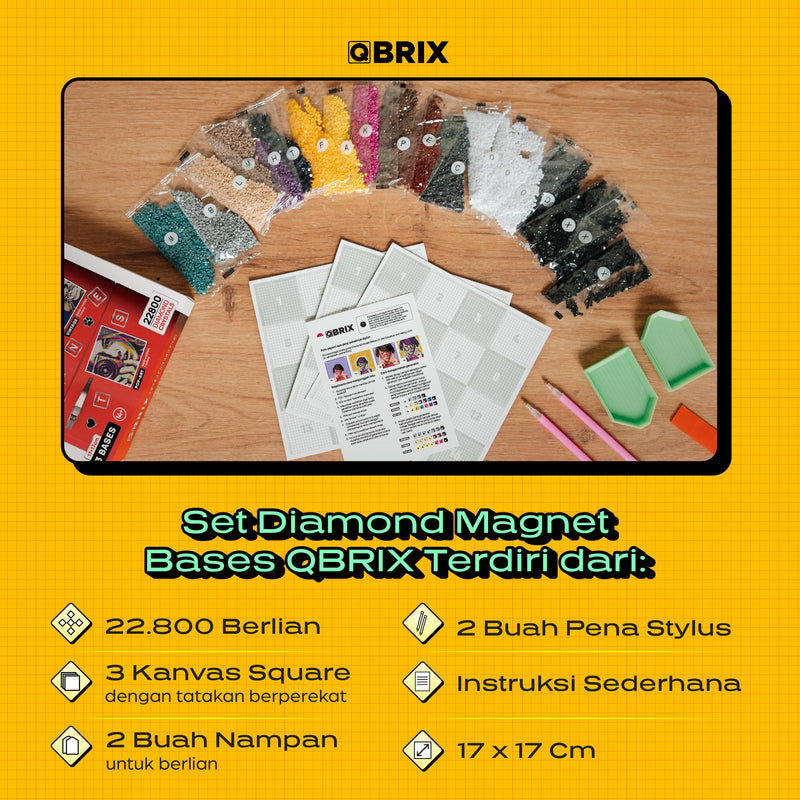 Qbrix Diamond Magnet Bases 3 in 1