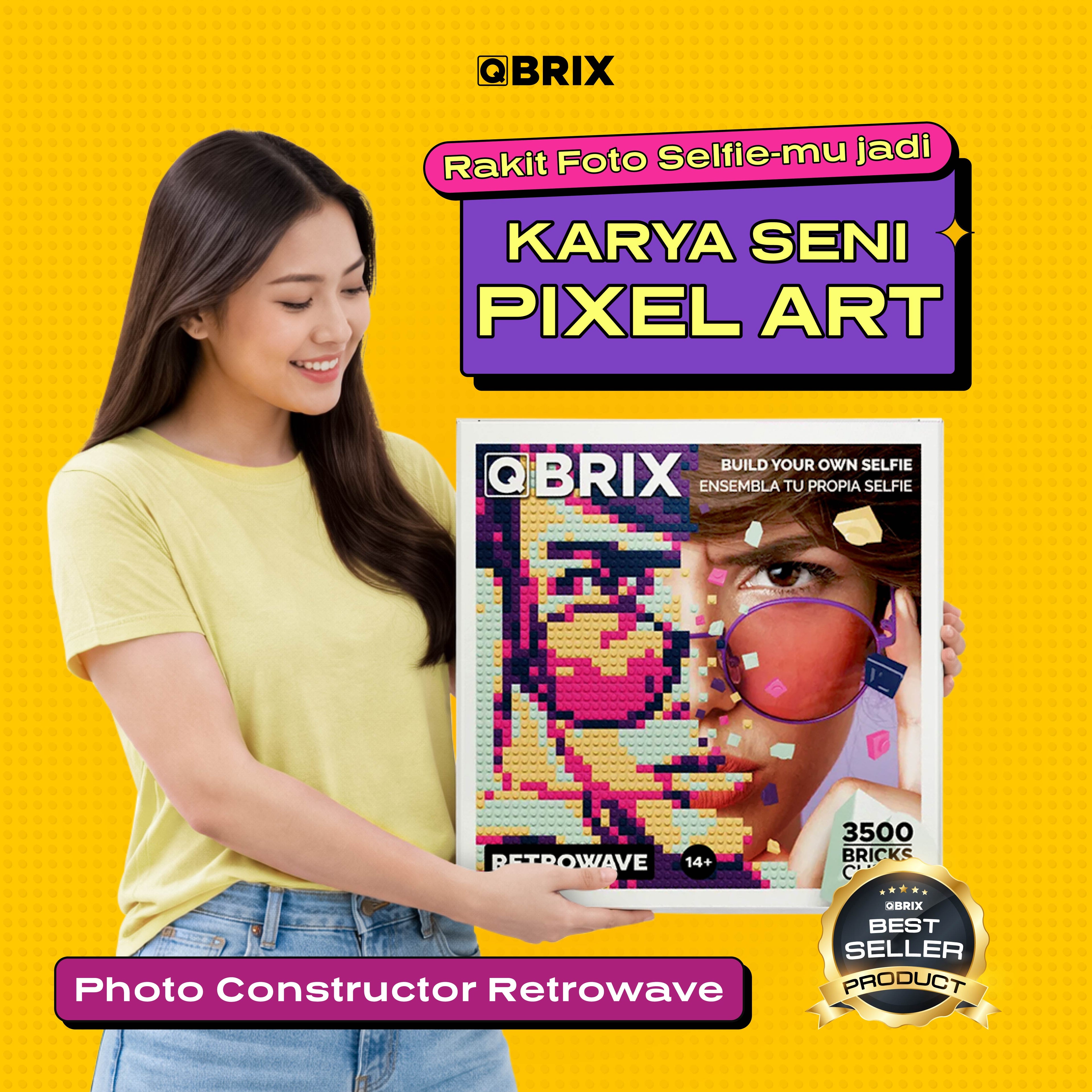 QBRIX Photo Constructor-RETROWAVE