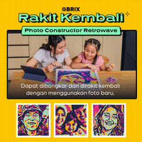QBRIX Photo Constructor-RETROWAVE