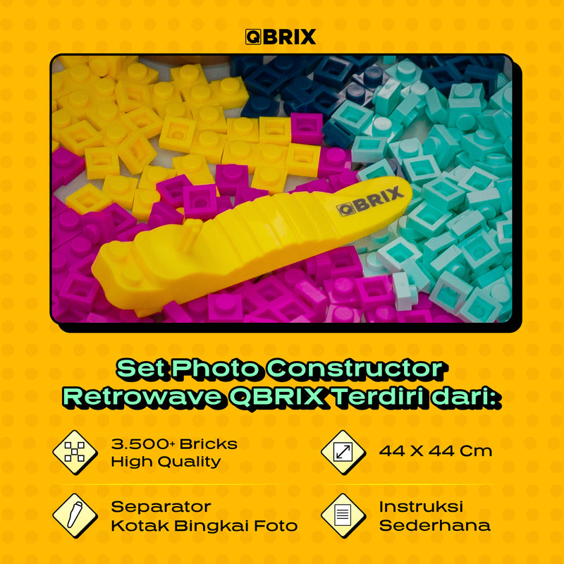 QBRIX Photo Constructor-RETROWAVE