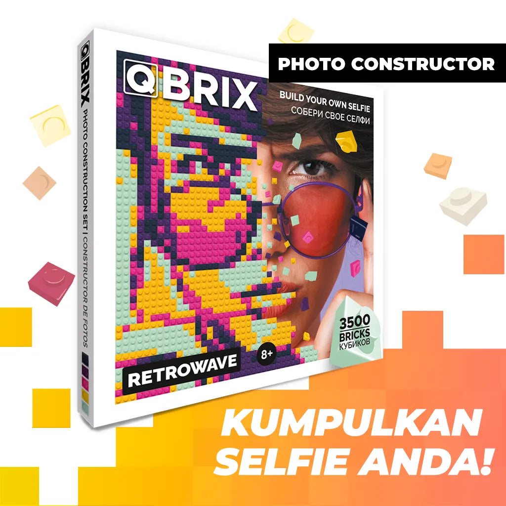 QBRIX Photo Constructor-RETROWAVE