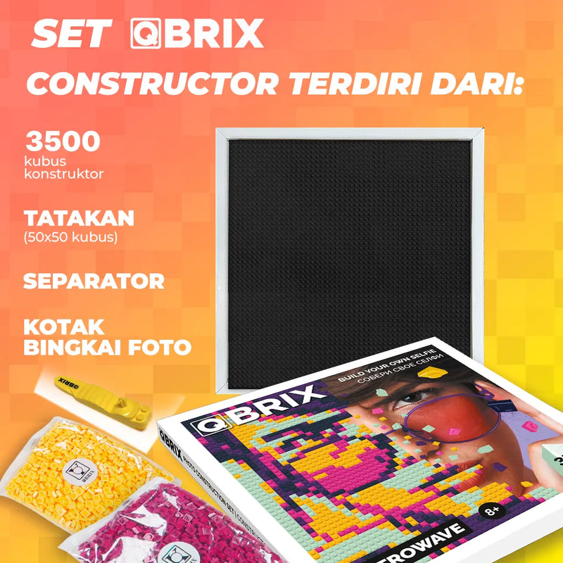 QBRIX Photo Constructor-RETROWAVE