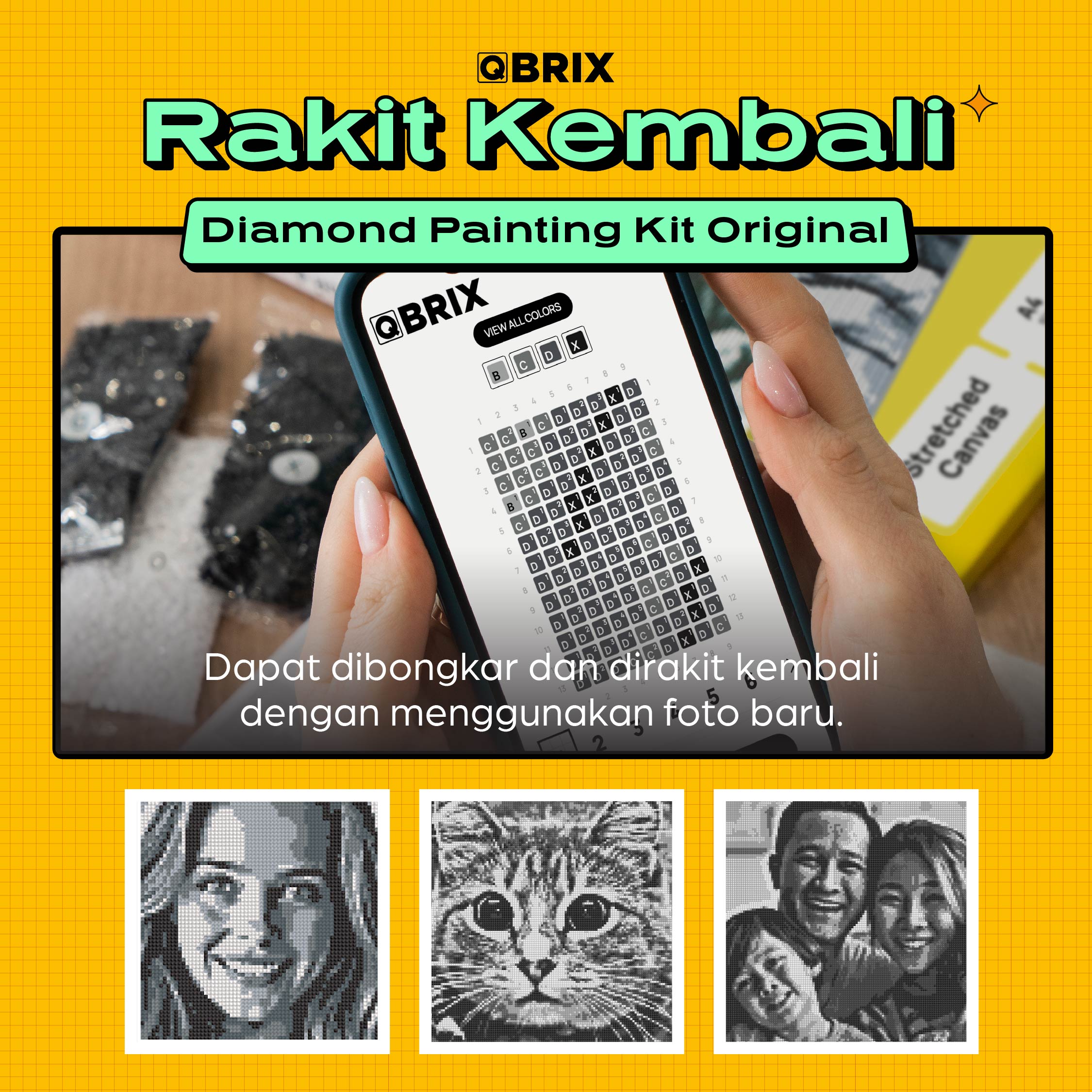Qbrix Diamond Original A4