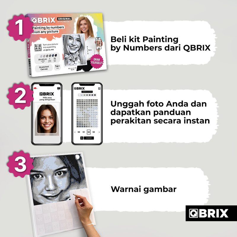 QBRIX Paint by Numbers - Original
