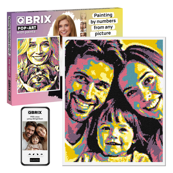 QBRIX Paint by Numbers - Pop Art