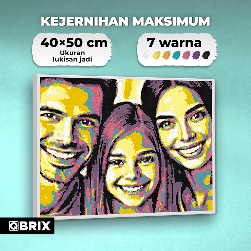 QBRIX Paint by Numbers - Pop Art