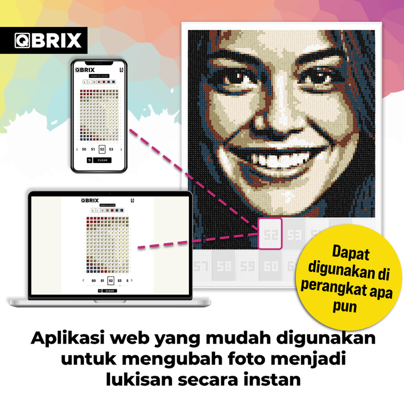 QBRIX Paint by Numbers - Vintage