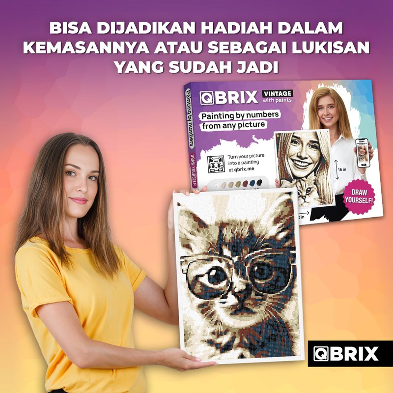 QBRIX Paint by Numbers - Vintage