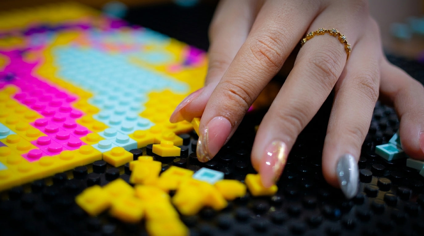 Rakit ulang kapan saja — berbagai variasi foto Qbrix